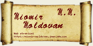 Miomir Moldovan vizit kartica